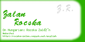 zalan rocska business card